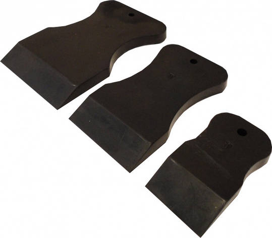 Набір шпателів гумових чорний м'який VTP 1870 3шт, фото 1