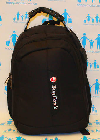 Ранець рюкзак шкільний ортопедичний однотонний Edison Bag Fons 19-18-2, фото 2