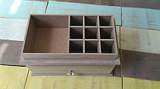 Дерев'яний органайзер для косметики (ручна робота), фото 2
