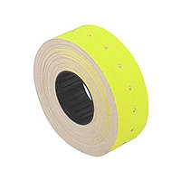 Етикет стрічка прямокутна жовта 21х12 мм 1000 шт в рул Economix