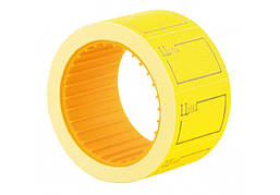 Цінник Ціна жовтий 30х20 мм 200 шт в рул Economix