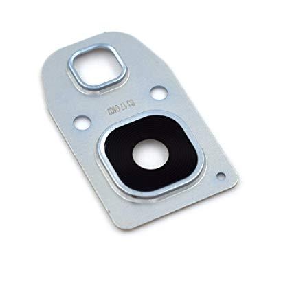 Скло камери Samsung A320F Galaxy A3 (2017)/A520F/A720F, з рамкою блакитного кольору