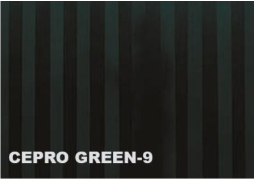 Темно-зелёная защитная полоса Cepro Green-9 300х2 мм - фото 1 - id-p1006059957