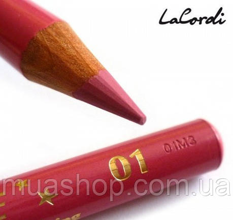 Олівець для губ LaCordi DE LUXE No01 Рожева квітка, фото 2