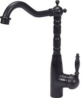 Змішувач для раковини з кульовим регулятором "RETRO BLACK 1" FALA 75834 (Польща)