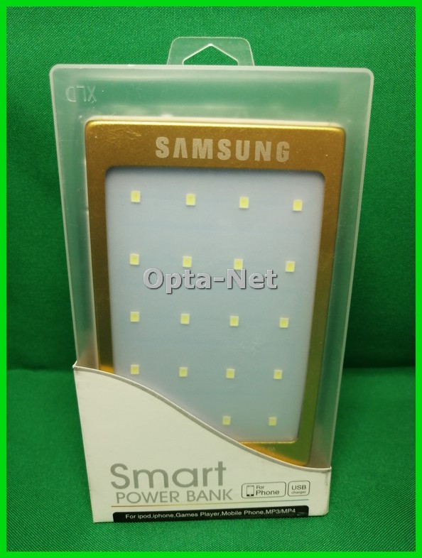 Power Bank SAMSUNG Gold (На сонячній батареї, LED світильник)