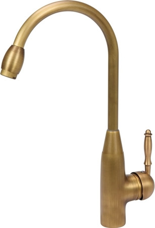 Змішувач для раковини з кульовим регулятором "RETRO BRONZE 1" FALA 75830 (Польща), фото 1