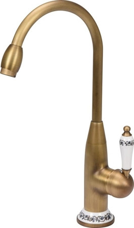 Змішувач для раковини з кульовим регулятором "RETRO BRONZE 2" FALA 75831 (Польща), фото 1