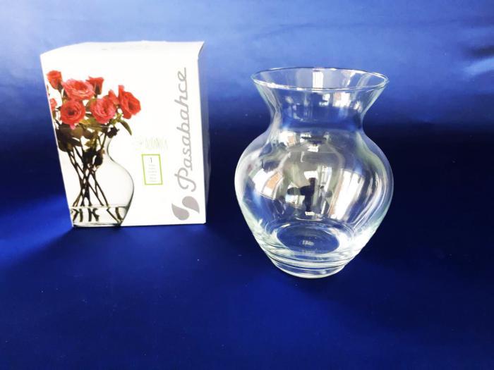 Ваза скляна Ботаніка d 9cm; h 14,5 cm 43206