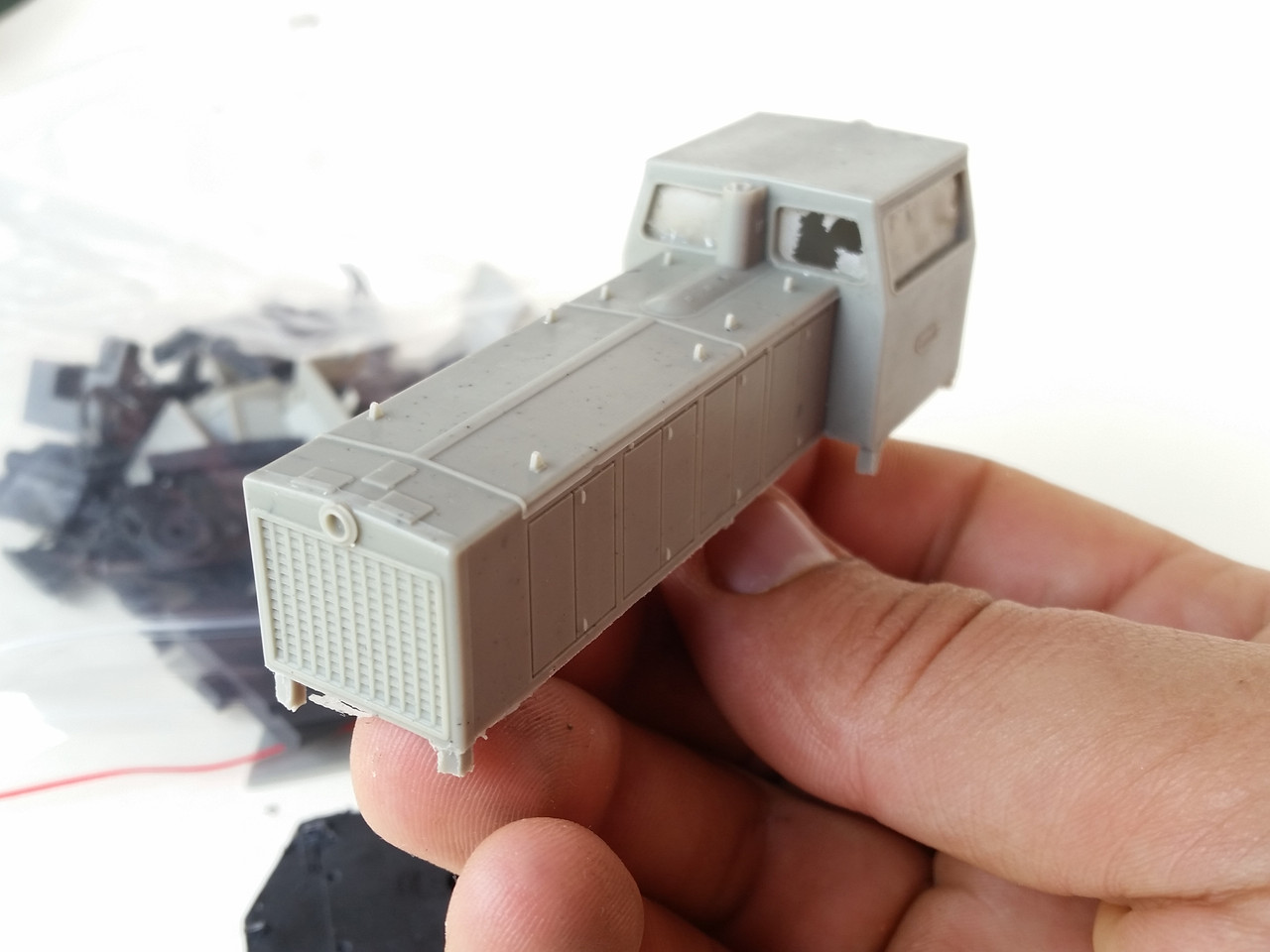 Збірна модель тепловозу ТГМ40, масштабу 1:87, фото 1