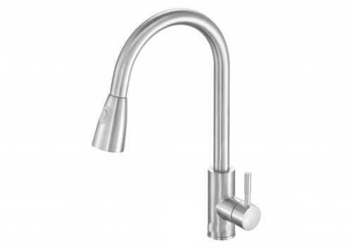 Змішувач для кухонної раковини з кульовим регулятором "STEELY 4" FALA 75805 (Польща), фото 1