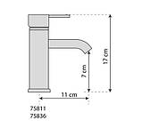 Змішувач для раковини з кульовим регулятором "RETRO BLACK 2" FALA 75811 (Польща), фото 2