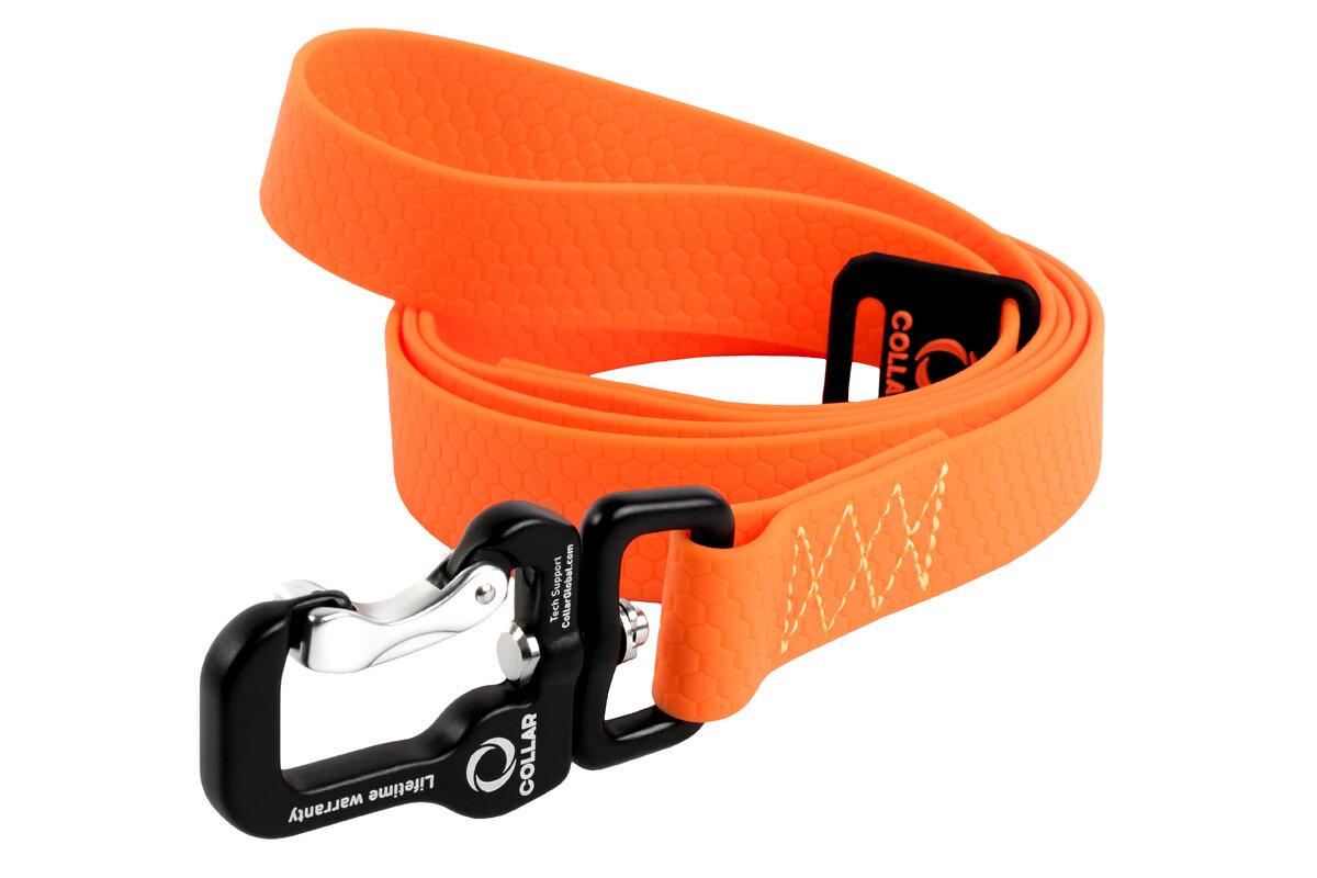Повідець Collar Evolutor 120 см 25 мм (Коллар Еволютор) для собак — Найміцніший Повідець помаранчевий