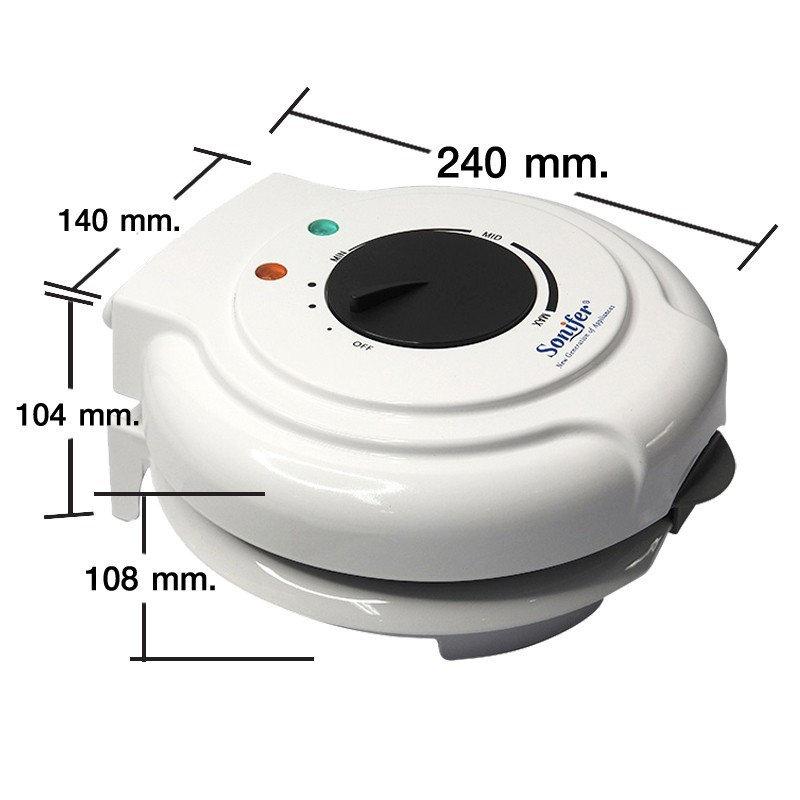 Прилад для приготування вафель SONIFER cone maker SF-6034 електрична вафельниця біла 