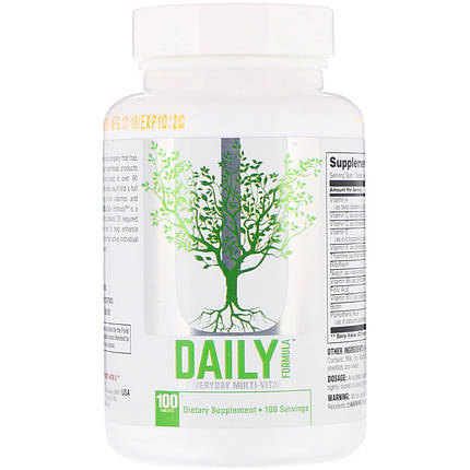 Вітаміни Daily Formula Universal Nutrition 100 tabs, фото 1