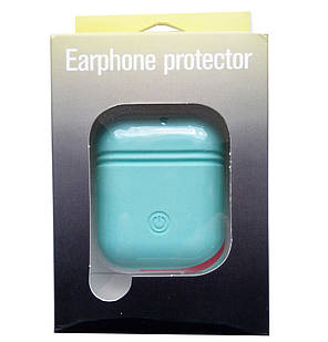 Чохол + карабін для навушників Apple AirPods (Alitek 2 в 1) Aqua, фото 2