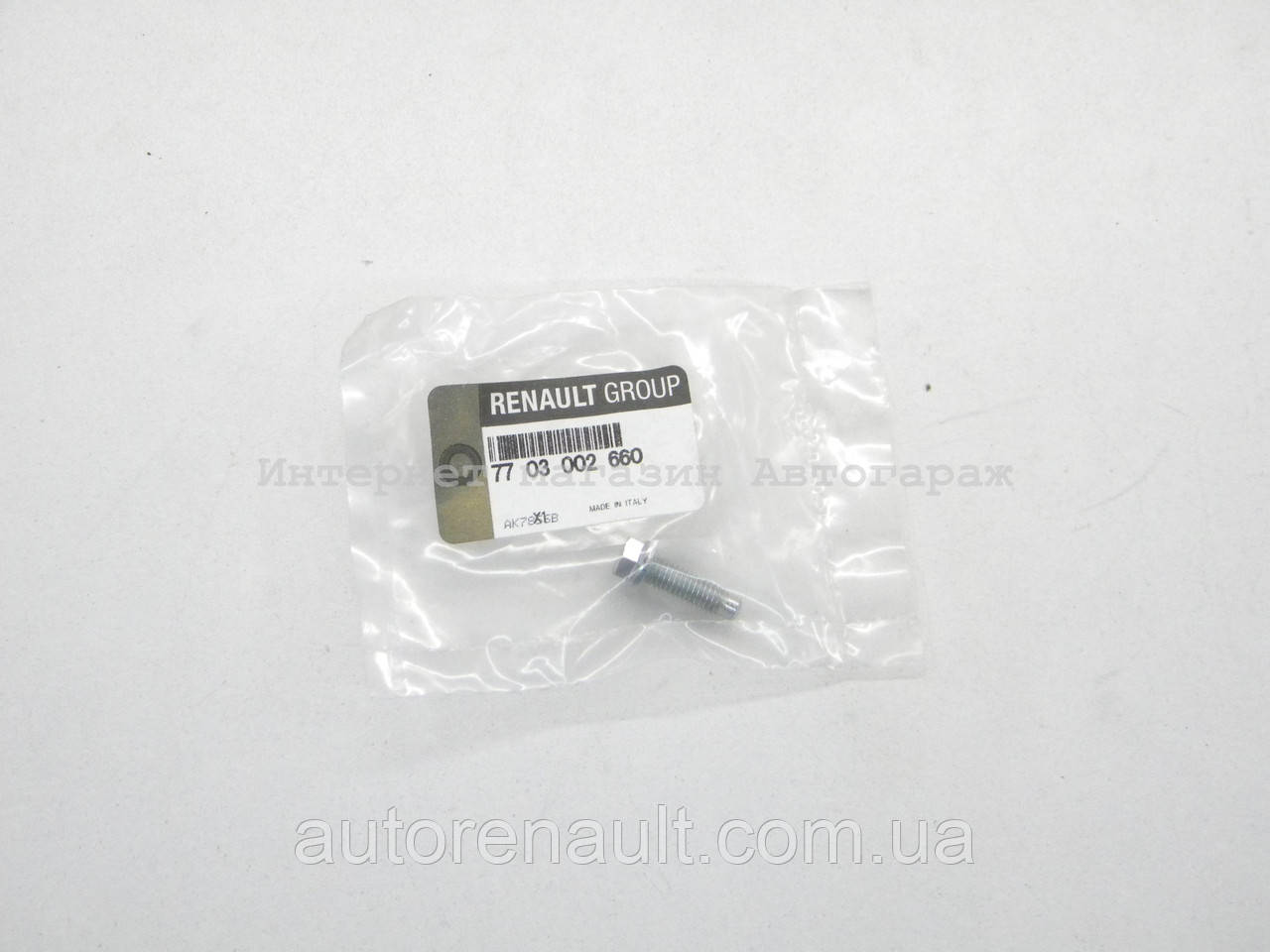 Болт кріплення масляного піддону на Рено Майстер 2006 II-> 2.5 dCi — RENAULT (Оригінал) - 7703002660, фото 1