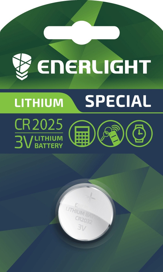 Дискова батарейка Enerlight Lithium CR 2025 (157mAh)