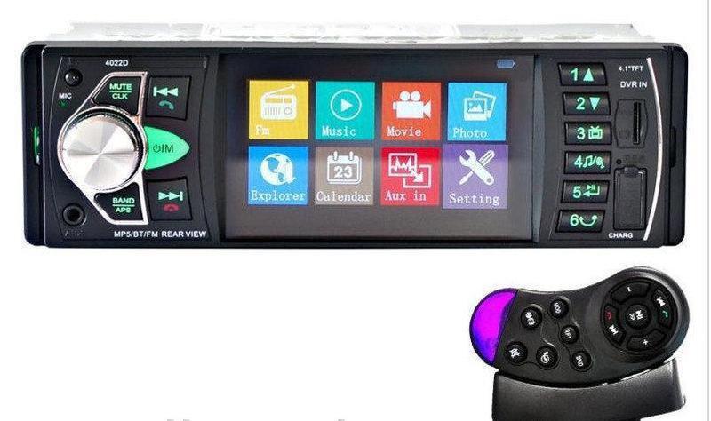 Автомагнітола з дисплеєм 4" 4022D пульт на кермо Bluetooth
