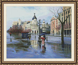 Осенний бульвар 0602 Набір для вишивання хрестиком фірма Юнона