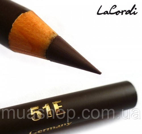 Олівець для очей LaCordi "Care&Easy" No51E Чорно-коричневий