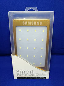 Power Bank Samsung (Сонячна батарея+LED ліхтарик) Gold