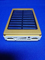 Power Bank Samsung (Сонячна батарея+LED ліхтарик) Gold, фото 3