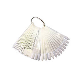 Палітра Віяло молочна мигдальний нігтик, 50 типс