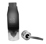 Пляшка для води із соковичавницею H2O Lemon Cup Чорна 650 мл, фото 2
