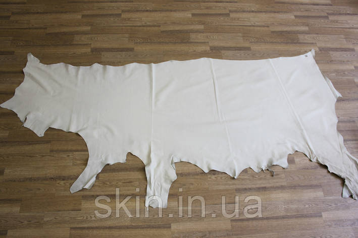 Натуральна шкіра для підкладки, товщина 0.8 мм, колір - бежевий, артикул СК 1324, фото 2