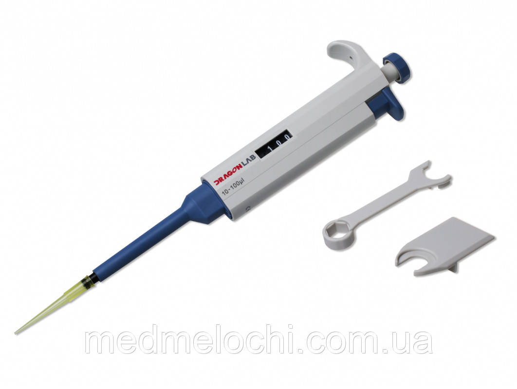 Дозатор 10-100 мкл одноканальний DragonLab