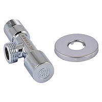 Кран кутової грибковий хромований DN15 Schloser 1/2 GZ x 1/2 GZ (606000012)