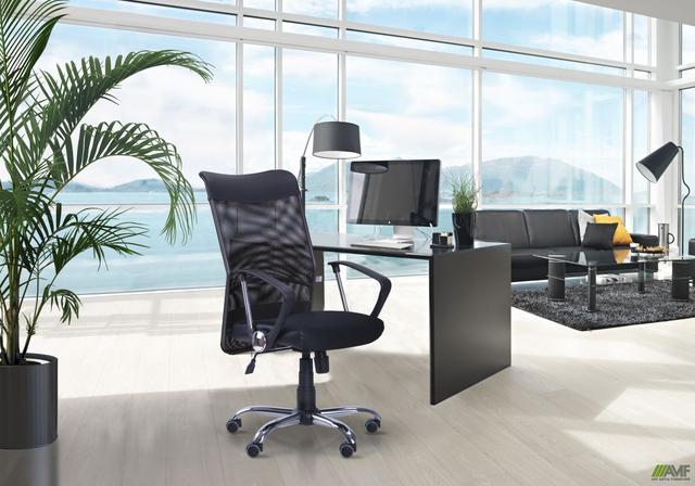 Крісло АЕРО HB Line сидіння Сітка черная_в інтер'єрі офісу