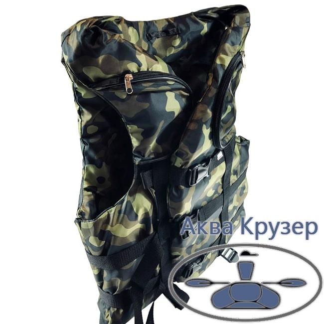 Жилет страховочный с карманами 80-100 кг камуфляж с сертификатом для ...