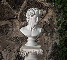 Гіпсовий бюст Давида (білий) 32,5 см