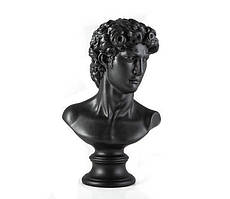 Гіпсовий бюст Давида (чорний) 32,5 см
