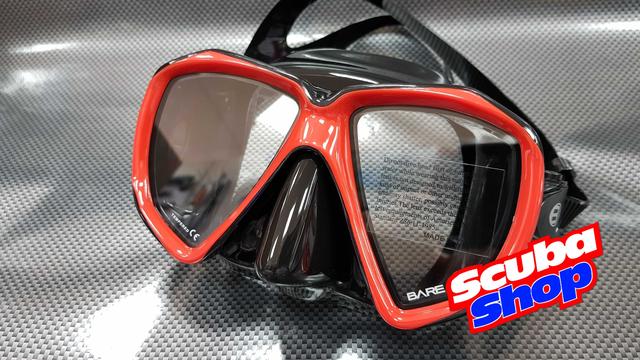 Маска Bare Duo для підводного плавання, чорно-червона Маска Bare Duo для підводного плавання, чорно-червона