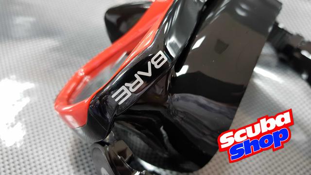 Маска Bare Duo для підводного плавання, чорно-червона Маска Bare Duo для підводного плавання, чорно-червона