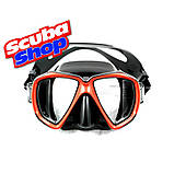 Маска Bare Duo для підводного плавання, чорно-червона, фото 2