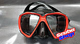 Маска Bare Duo для підводного плавання, чорно-червона, фото 6