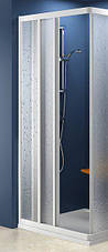 Двері для душової ніші 130*198 см (3 секції) Ravak Supernova ASDP3-130 матове скло, фото 3