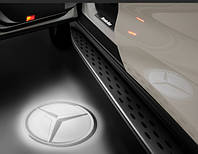 Плафоны подсветки дверей с проекцией на землю Mercedes Новые Оригинальные