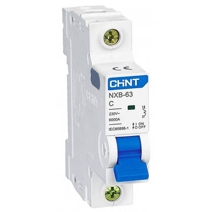 Авт. вимикач CHINT NXB-63 1P C32 6kA, фото 1