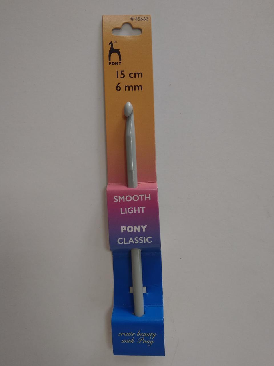 Крючок для вязания 6.0 мм Pony - фото 1 - id-p1006347974