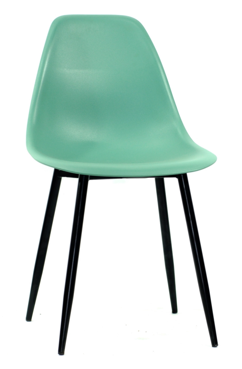Стілець пластиковий на металевих ніжках Nik Metal BK, зелений 40