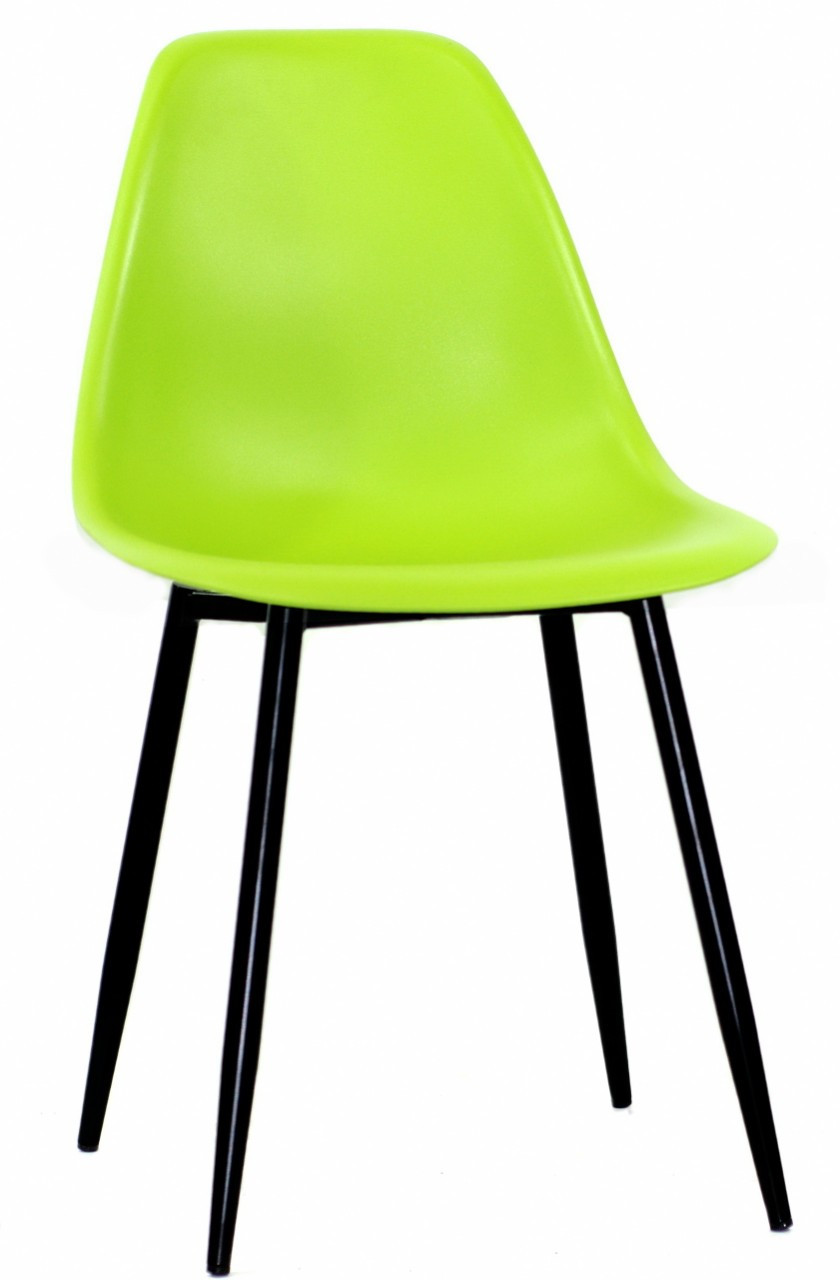 Стілець пластиковий на металевих ніжках Nik Metal BK, зелений 41