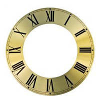 Циферблат для часов металлический, римский, внешний диаметр 188 мм
