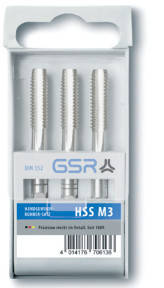 Набір ручних мітчиків DIN 352 HSS-G M 4 SB NEW GSR Німеччина