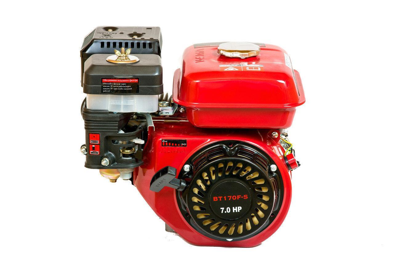 Двигун бензиновий Weima BT170F-Ѕ2Р (шпонка, вал 20 мм, шків на 2 р., 76 мм) 7.0 л. с.