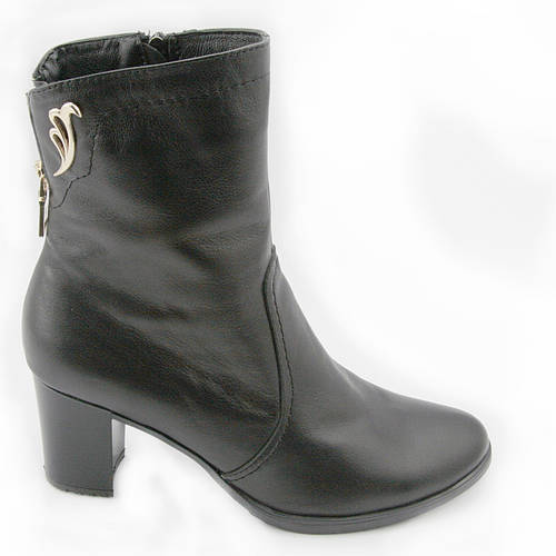 Полусапожки женские из натуральной кожи на каблуках Весна-Осень, цена ...